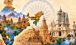 Indian cultural heritage illustration